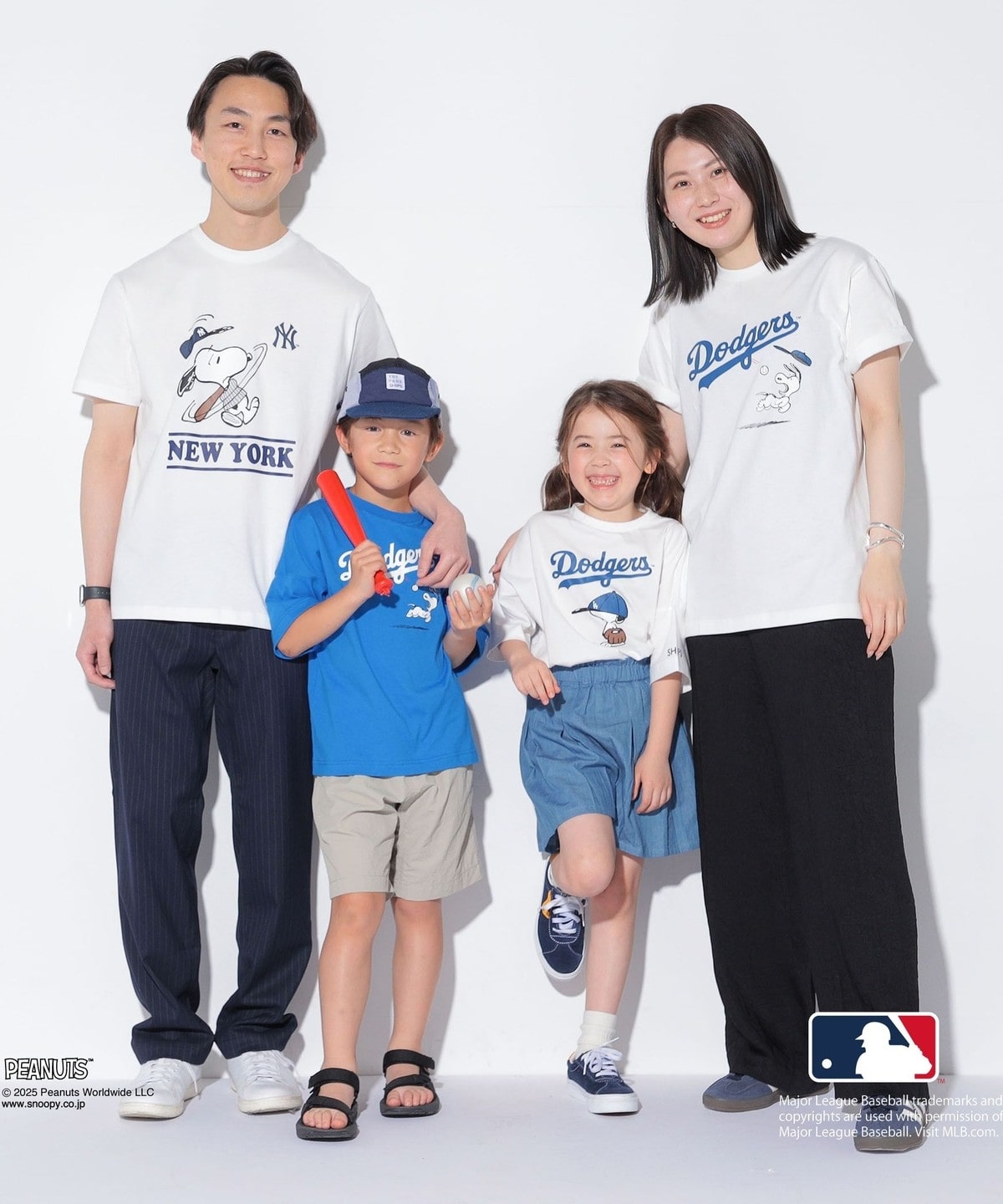 SHIPS PEANUTS × MLB 限定印花短袖T恤