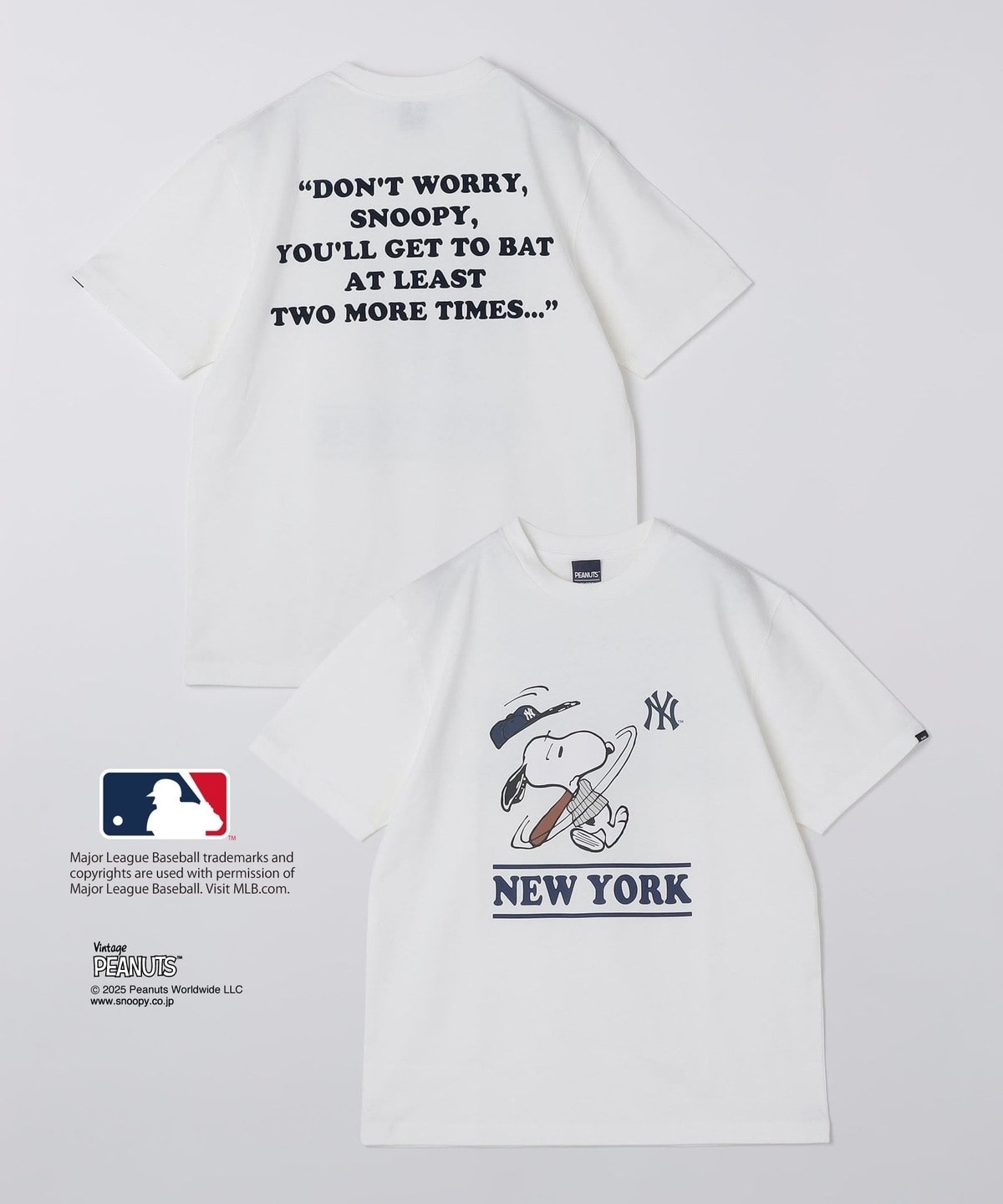 SHIPS PEANUTS × MLB 限定印花短袖T恤