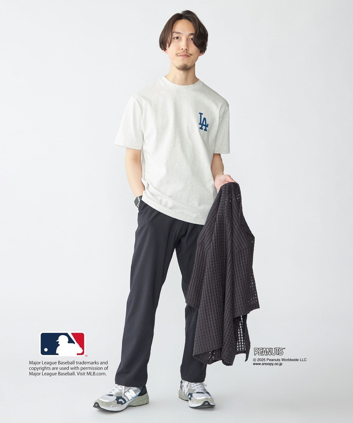 SHIPS PEANUTS × MLB 限定印花短袖T恤