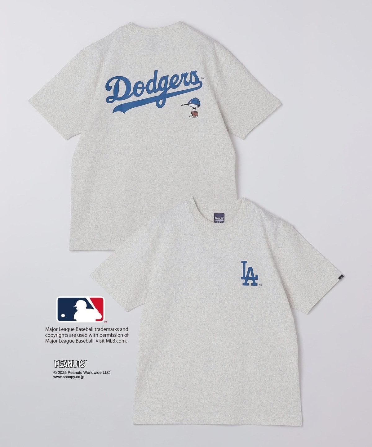 SHIPS PEANUTS × MLB 限定印花短袖T恤