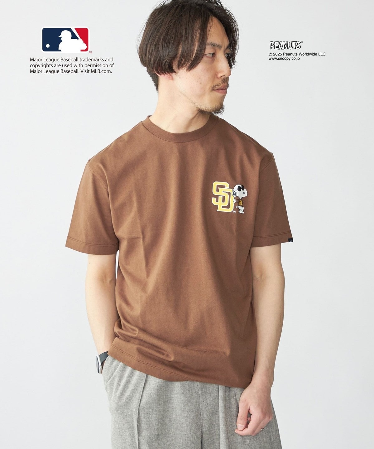 SHIPS PEANUTS × MLB 限定印花短袖T恤