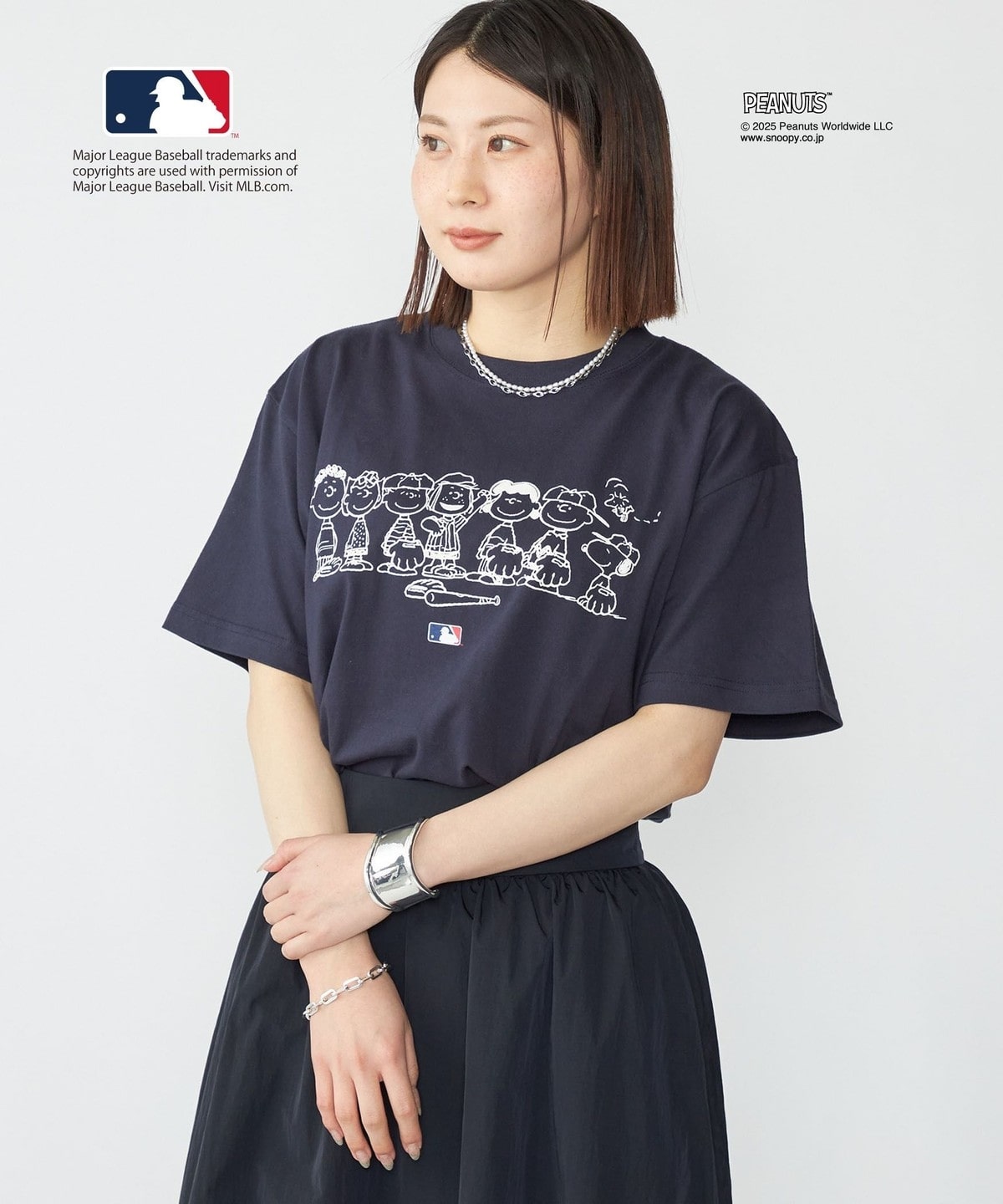 SHIPS PEANUTS × MLB 限定印花短袖T恤