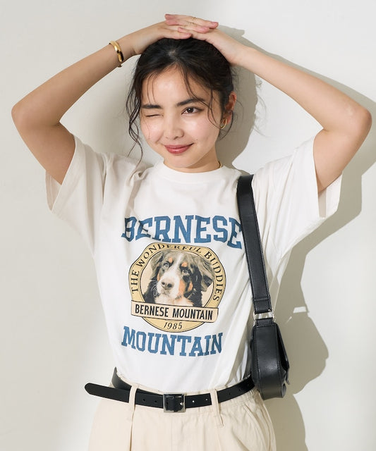 FREAK'S STORE Dog College T-shirt 復古狗夠圖案短袖T恤