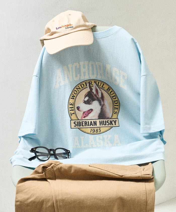 FREAK'S STORE Dog College T-shirt 復古狗夠圖案短袖T恤