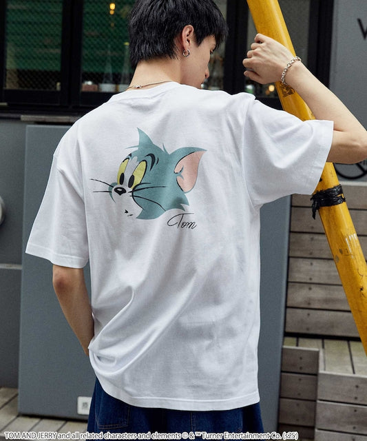 FREAK'S STORE Tom and Jerry back face print T-shirt 印花短袖T恤
