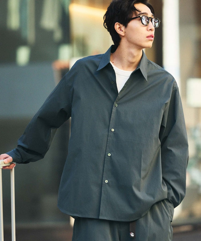 特價 FREAK'S STORE AiRide 寬版長袖襯衫