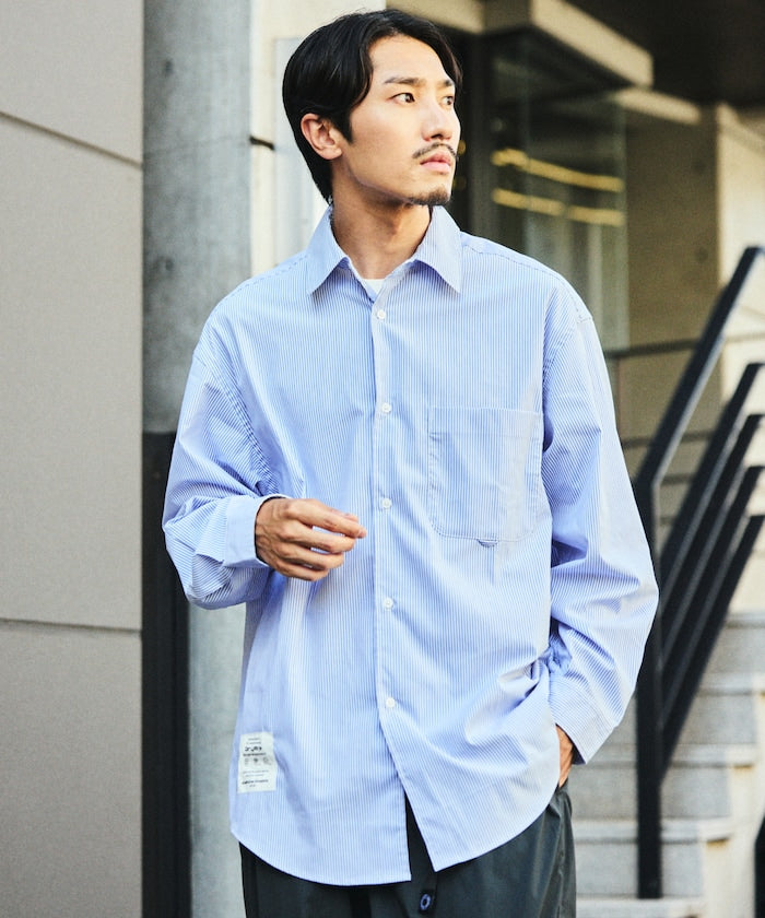 FREAK'S STORE Drymix(R) Relaxed Fit Regular Collar Shirt 寬版長袖襯衫