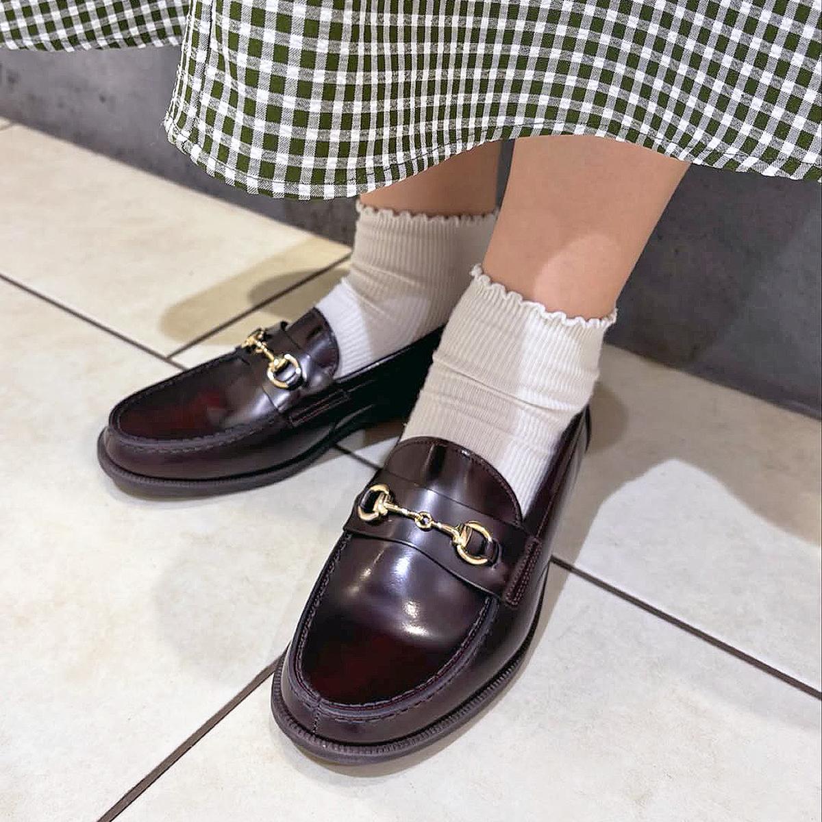 日本製HARUTA 金屬飾扣樂福鞋 #239