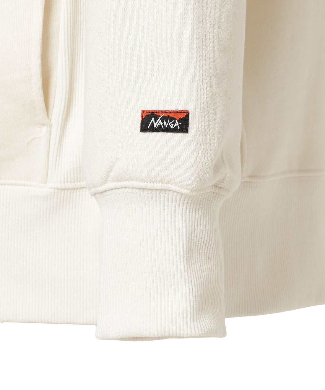 NANGA ECO HYBRID 迷你 Box Logo 刺繡連帽大學T