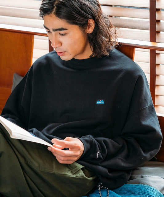 KAVU × FREAK'S STORE 聯名限定款 寬版抽繩圓領大學T