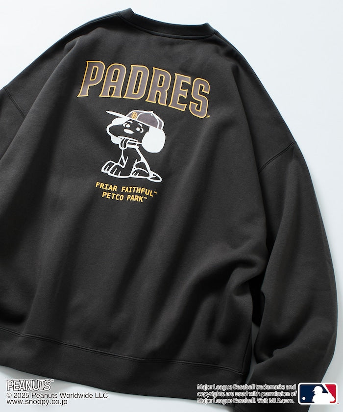FREAK'S STORE X MLB x PEANUTS Oversized Sweatshirt with Back Print / PADRES 限定聯名寬版大學T