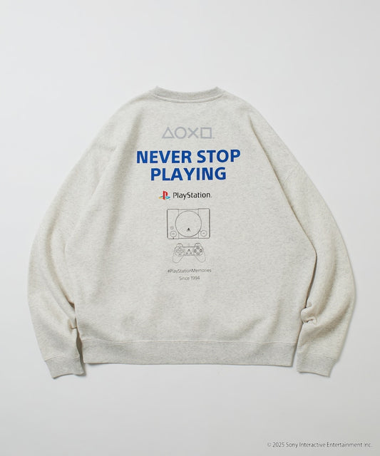 FREAK'S STORE X PlayStation Oversized Logo Back Sweatshirt 限定聯名寬版大學T