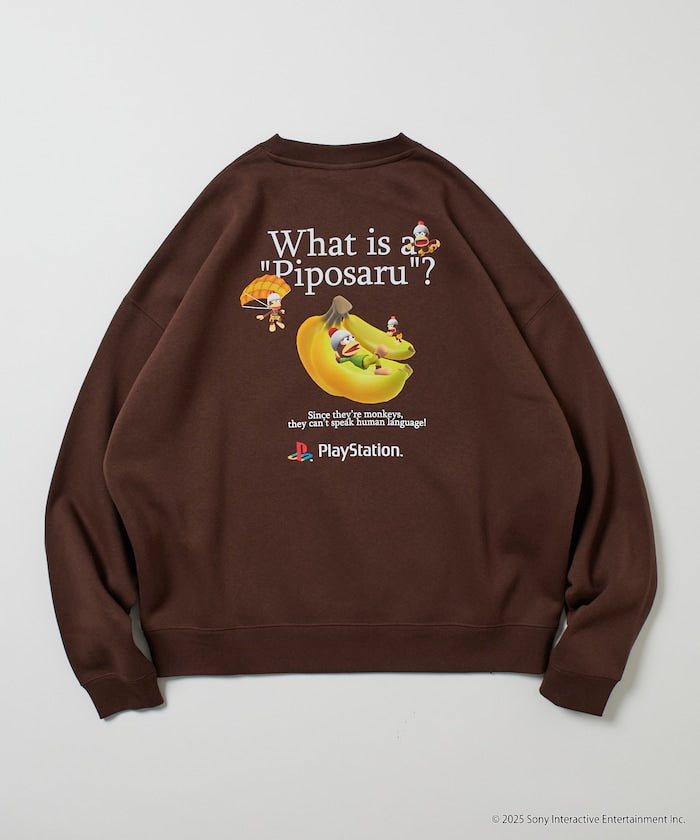 FREAK'S STORE X PlayStation Oversized Back Print Crew Neck Sweatshirt / Sarugetchu 限定聯名寬版大學T