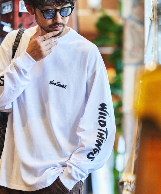 特價 WILD THINGS×FREAK'S STORE 聯名款限量寬鬆版袖印大學T