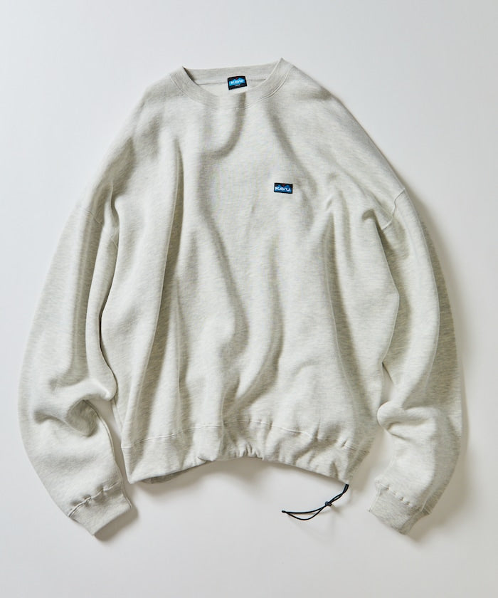 特價 KAVU×FREAK'S STORE 限量寬版圓領抽繩大學T