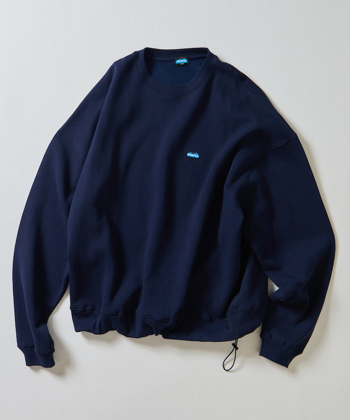 特價 KAVU×FREAK'S STORE 限量寬版圓領抽繩大學T