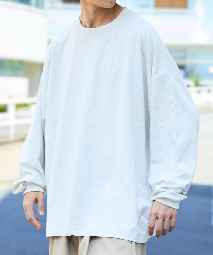 FREAK'S STORE X CHOW DOWN Wide silhouette crew neck long sleeve T-shirt 寬版刺繡長袖上衣