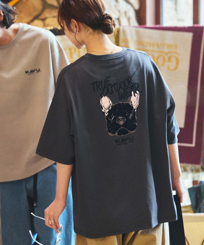KAVU × FREAK'S STORE 聯名限定款 動物圖騰寬版短袖T恤上衣