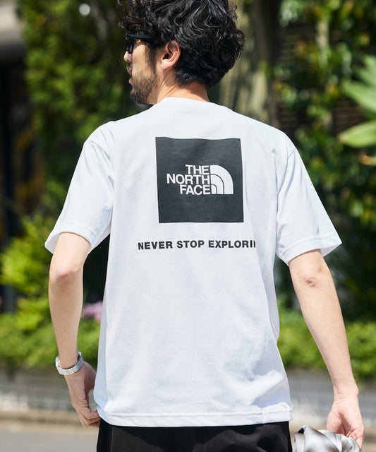 THE NORTH FACE Short Sleeve Back Square Logo Tee / NT32447 限定印花短袖T恤