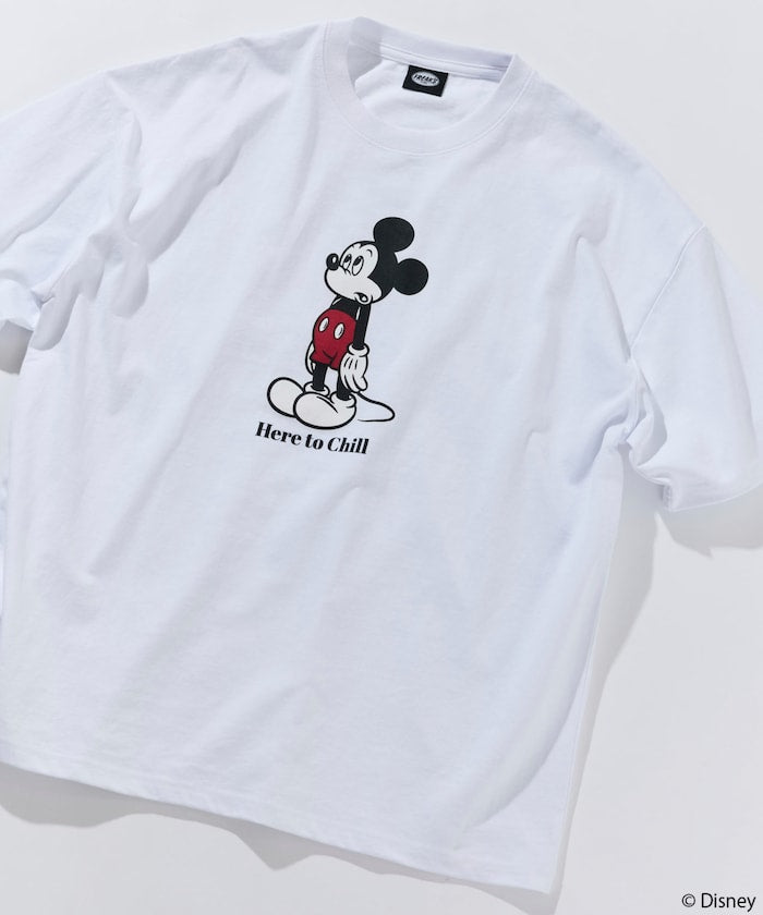 FREAK'S STORE x DISNEY Mickey Mouse big silhouette double-sided print T-shirt / Chill 印花短袖T恤