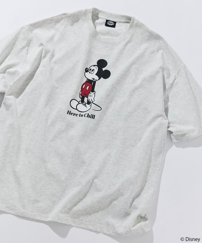 FREAK'S STORE x DISNEY Mickey Mouse big silhouette double-sided print T-shirt / Chill 印花短袖T恤