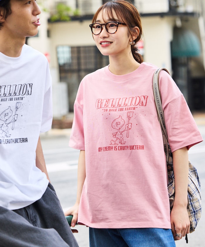 FREAK'S STORE GELLLION Relaxed Fit Crew Neck Printed T-Shirt / BACTERIA 印花短袖T恤