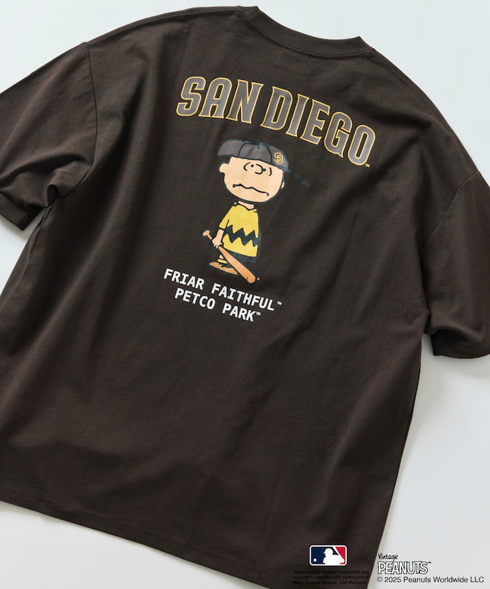 FREAK'S STORE x PEANUTS MLB Special Order Big Silhouette Back Print T-Shirt / PADRES 印花短袖T恤