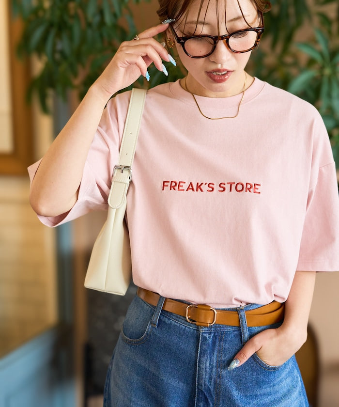 FREAK'S STORE Relaxed Fit Embroidered Logo T-Shirt 簡約LOGO短袖T恤