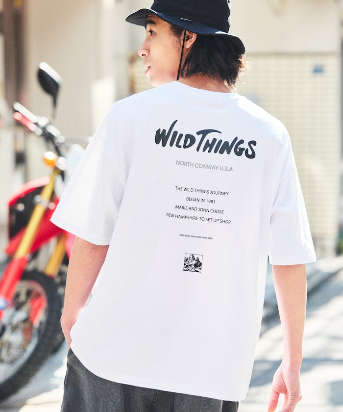 WILD THINGS × FREAK'S STORE 寬版LOGO圓領短袖T恤上衣