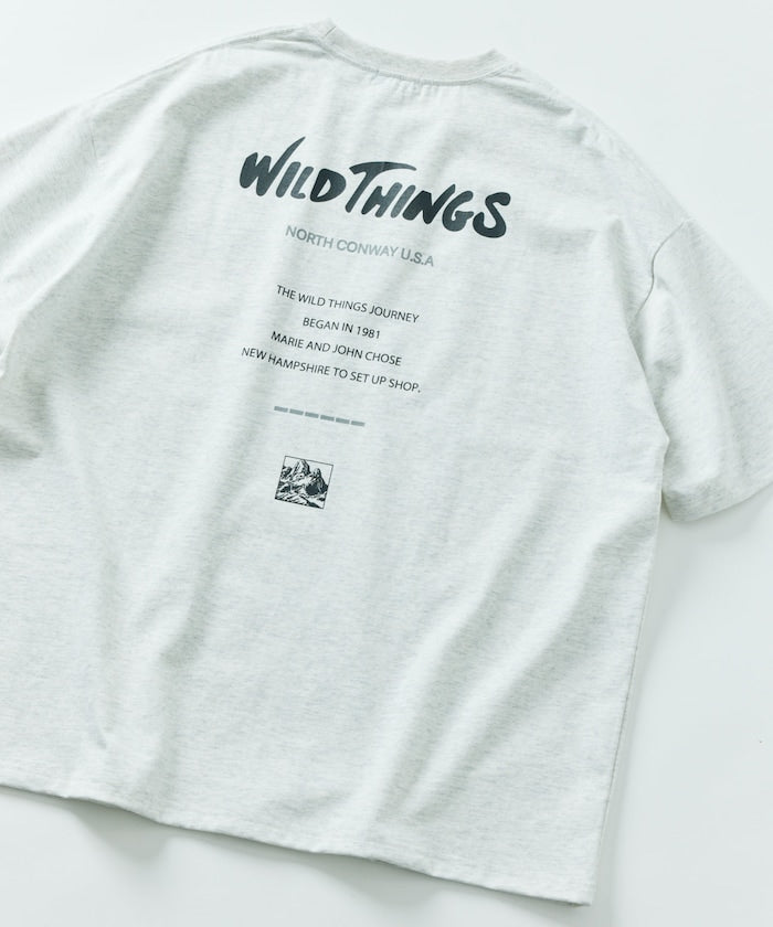 WILD THINGS × FREAK'S STORE 寬版LOGO圓領短袖T恤上衣