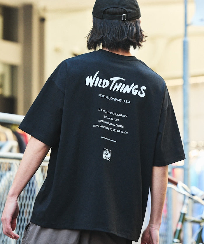 WILD THINGS × FREAK'S STORE 寬版LOGO圓領短袖T恤上衣