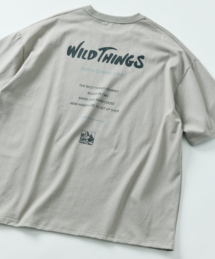 WILD THINGS × FREAK'S STORE 寬版LOGO圓領短袖T恤上衣