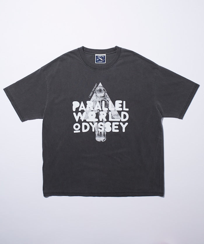 I Need You Baby アイニーヂューベイべー PARALLEL WORLD ODYSSEY Triangle Logo TEE 印花短袖T恤