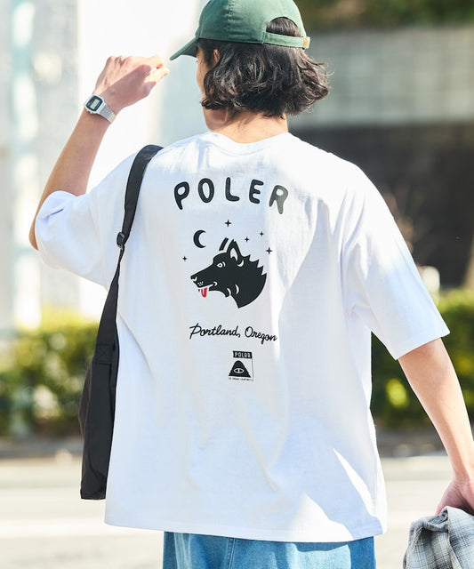 POLeR × FREAK'S STORE big silhouette back print crew neck T-shirt 限定印花短袖T恤