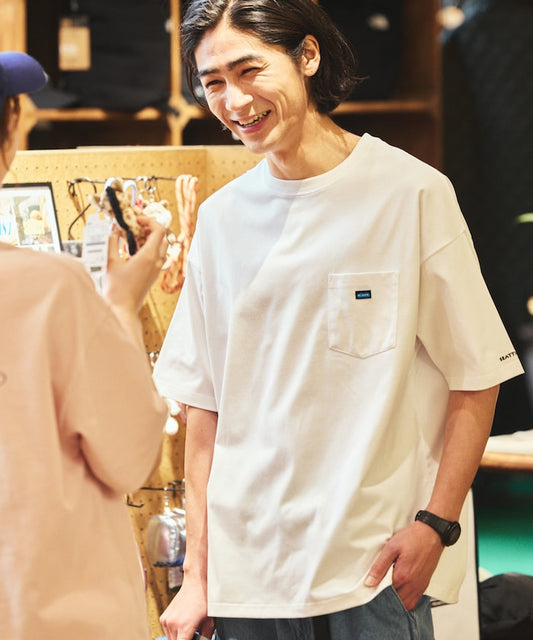 KAVU × FREAK'S STORE STORATECH 刺繡LOGO圓領口袋 T 恤短袖上衣