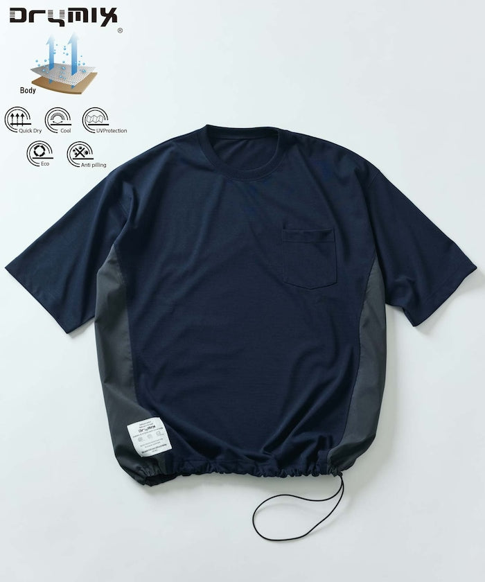 FREAK'S STORE Drymix® 寬版拼接短袖T恤上衣