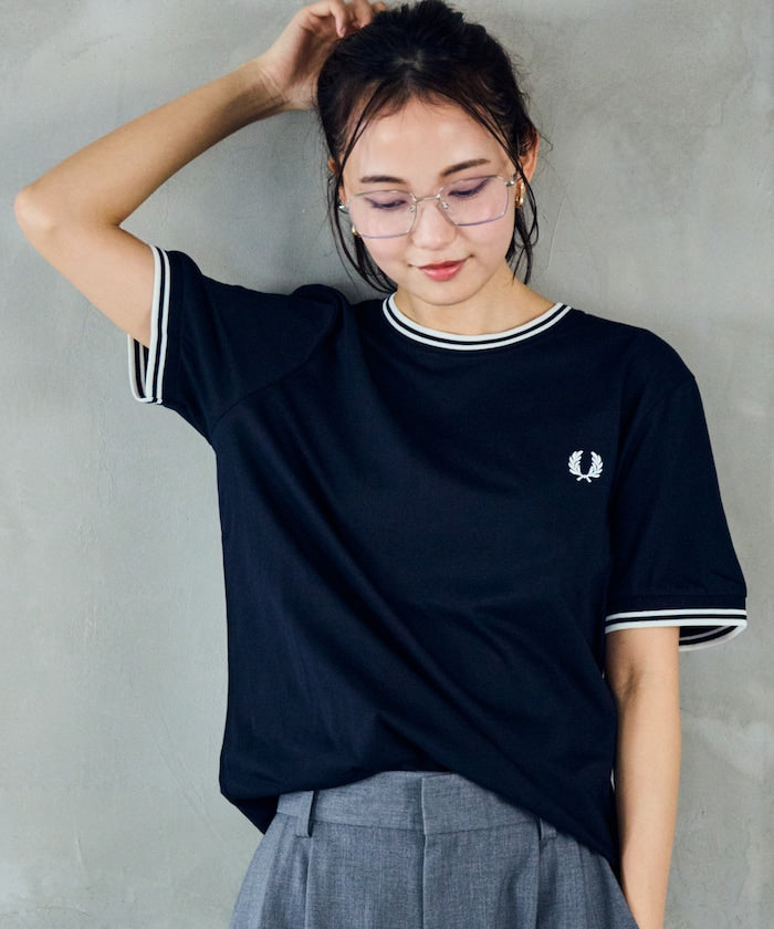 FRED PERRY Twin Tipped T-Shirt / M1588 簡約刺繡短袖T恤