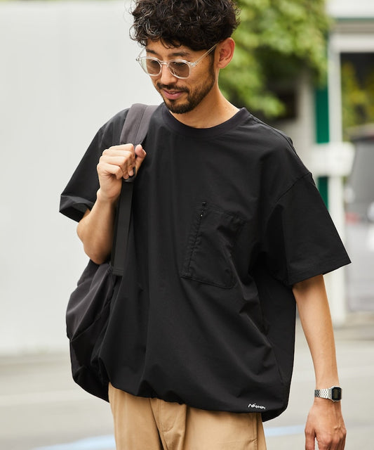 NANGA DotAir COMFY TEE 簡約口袋短袖T恤