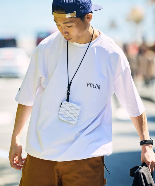 POLeR × FREAK'S STORE special order utility crew neck T-shirt 簡約刺繡LOGO短袖T恤