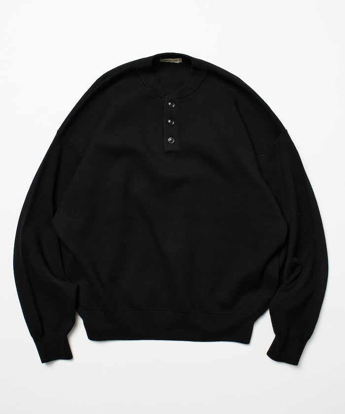FREAK'S STORE Relax Fit Easy-Care Washable Henley Knit 亨利領長袖針織衫【預約商品 | 2025/12上旬出貨】