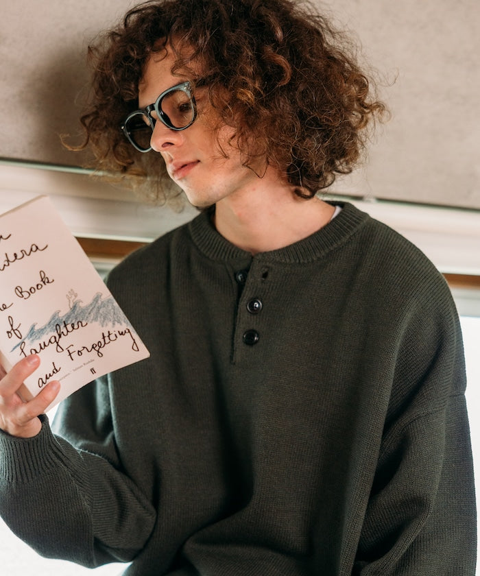 FREAK'S STORE Relax Fit Easy-Care Washable Henley Knit 亨利領長袖針織衫【預約商品 | 2025/12上旬出貨】