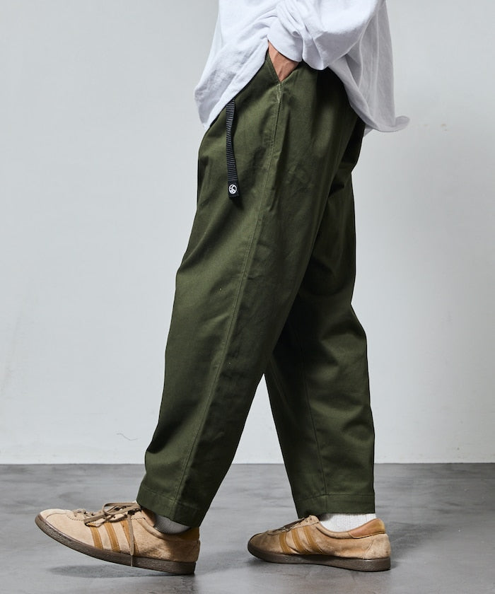 FREAK'S STORE Semi-wide silhouette climbing Pants 打褶休閒登山褲