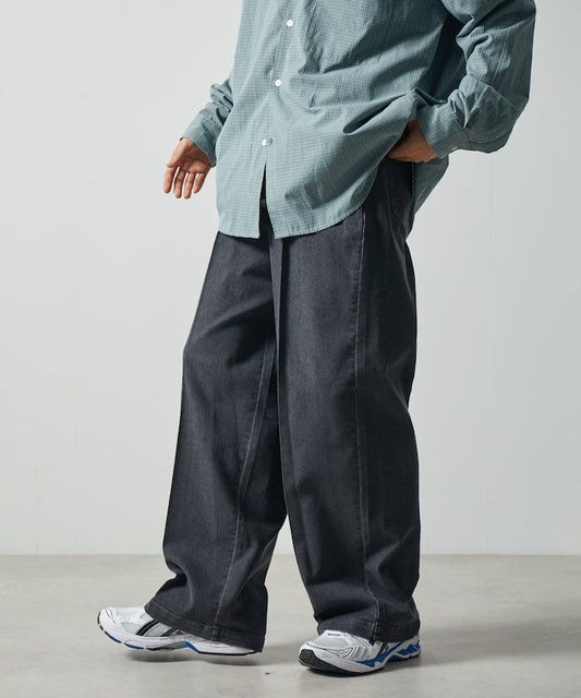 特價 FREAK'S STORE 半寬版休閒牛仔西裝褲