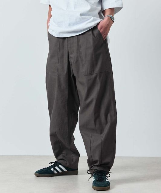 FREAK'S STORE Wide silhouette Military fatigue curve Pants 寬版軍裝風工裝褲