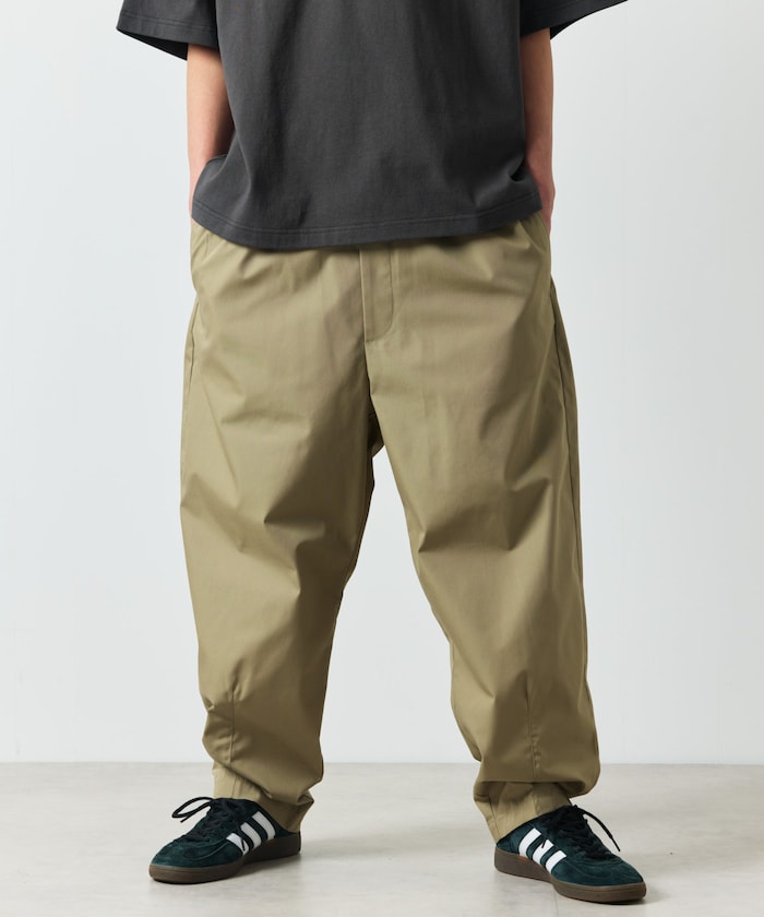 FREAK'S STORE Wide silhouette ankle tuck chef Pants 錐型褲