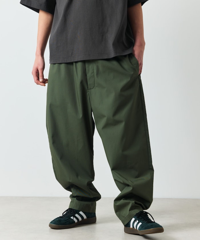 FREAK'S STORE Wide silhouette ankle tuck chef Pants 錐型褲