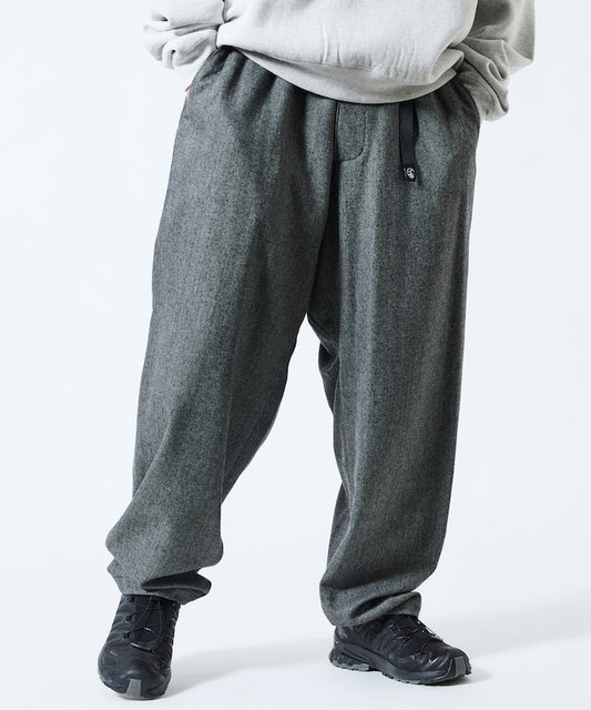 FREAK'S STORE Wide-cut wool-like climbing Pants 寬版羊毛休閒褲
