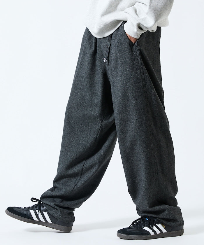 FREAK'S STORE Wide-cut wool-like climbing Pants 寬版羊毛休閒褲