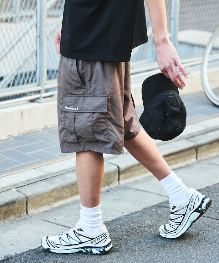 WILD THINGS × FREAK'S STORE 刺繡LOGO工裝短褲