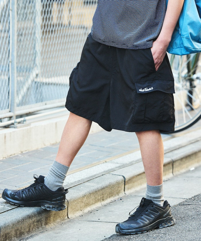 WILD THINGS × FREAK'S STORE 刺繡LOGO工裝短褲